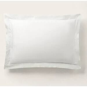 LAUREN Ralph Lauren‎ Organic Sateen Border Euro Sham Parchment White